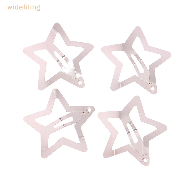 Bộ 4 Kẹp Tóc Họa Tiết Ngôi Sao Màu Sắc Thời Trang