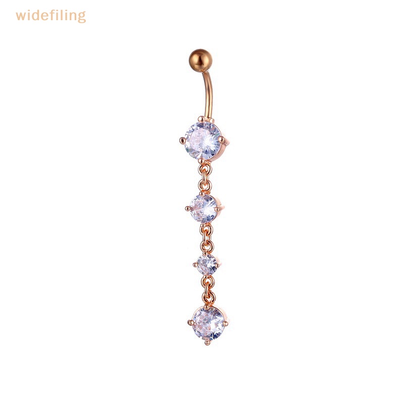 Khuyên Rốn Đính Đá Zircon Lấp Lánh Thời Trang Cho Nữ