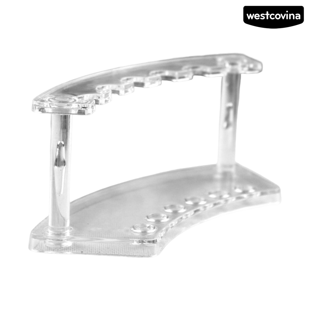 [WSTN]✎Giá Đỡ Bút / Cọ Trang Điểm 6 Vị Trí Trong Suốt Đa Năng Ổn Định