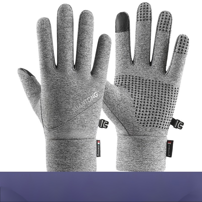 Găng Tay Lái Xe Đạp / Leo Núi Vải Lông Cừu Giữ Ấm Chống Gió / Chống Trượt Màn Hình Cảm