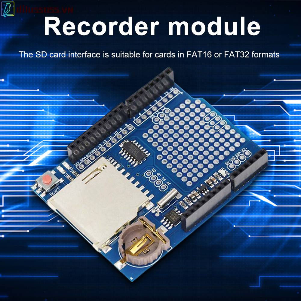 Mô-đun Điều Chỉnh Máy Ghi Âm Logger Shield XD-204 Onboard 3.3V