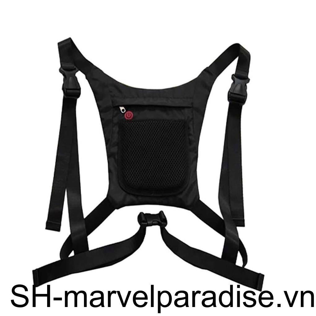 Áo Bảo Hộ Không Tay Có Đèn LED Tín Hiệu Không Dây An Toàn Khi Đi Xe Đạp