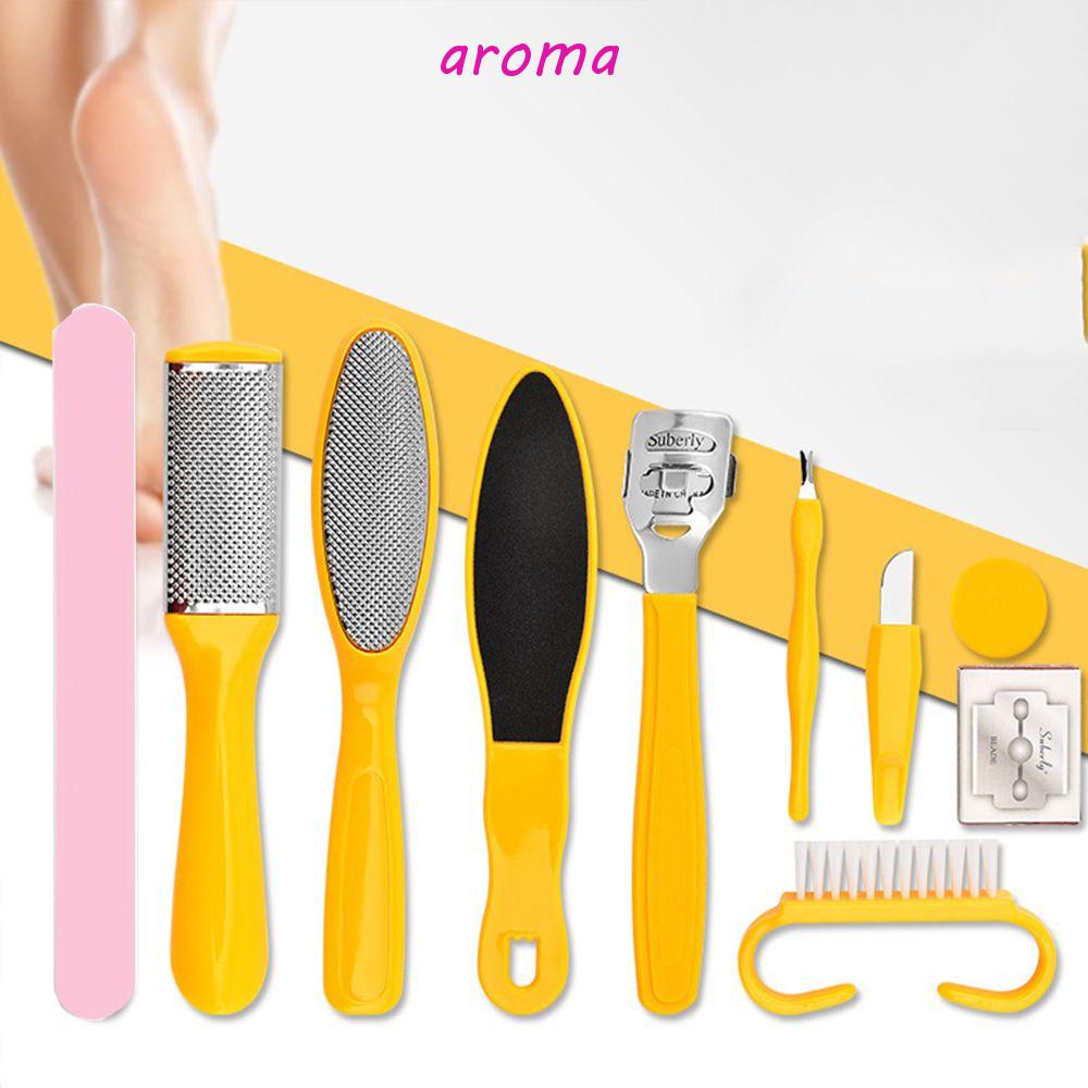 AROMA Bộ Dụng Cụ Tẩy Tế Bào Chết Bằng Thép Không Gỉ Bền Và Cứng Chăm Sóc Da Chân