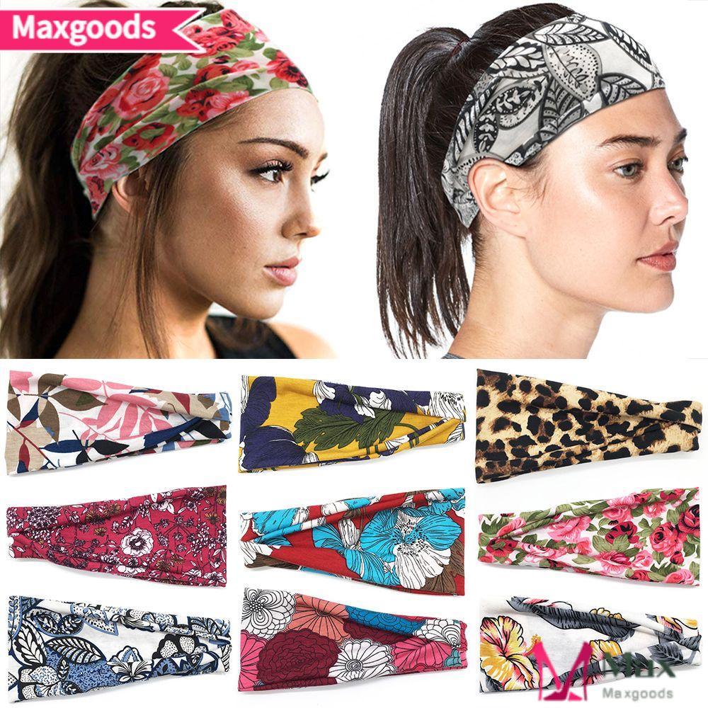 MAXG Băng Đô Cài Tóc Bản Rộng Hỗ Trợ Tập Yoga / Gym / Chạy Bộ Thời Trang Cho Nữ