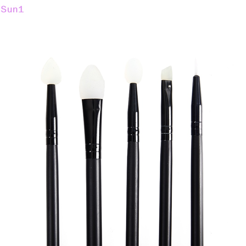 Set 5 Cọ Trang Điểm Đa Năng Bằng Silicon Mềm Tiện Dụng