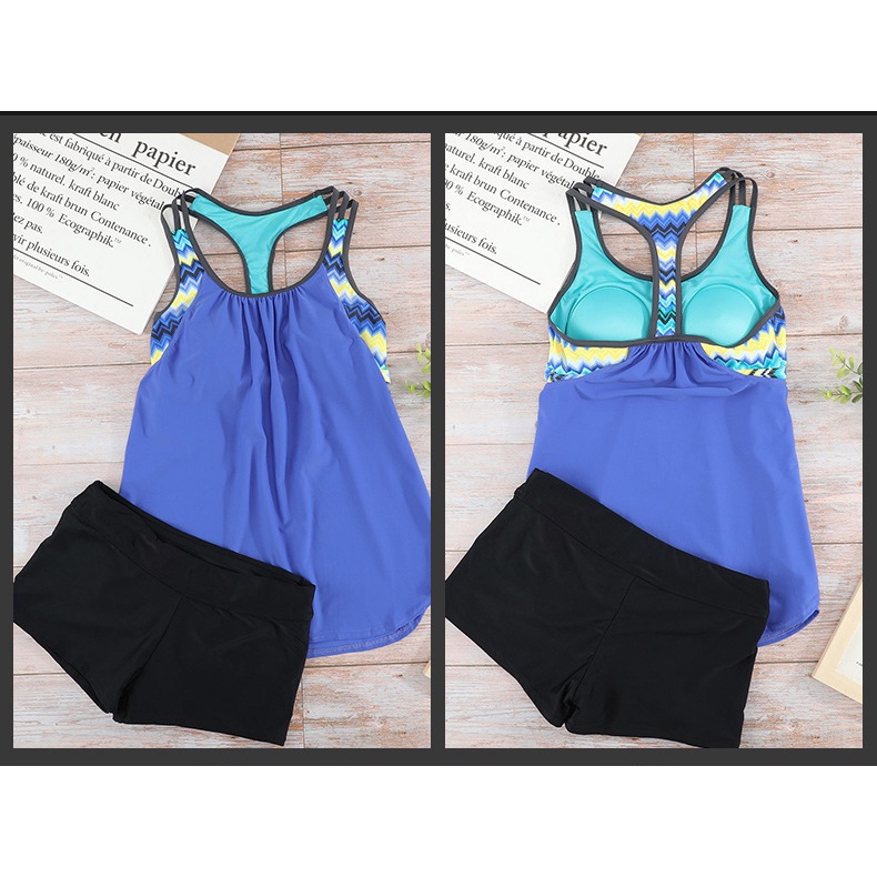 Bộ Đồ Bơi Tankini Plus Size Thời Trang Nữ