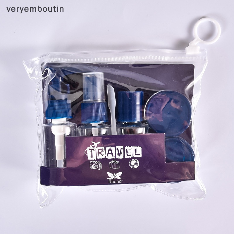 Set 5 / 8 Lọ Nhựa Rỗng Trong Suốt Mini Đựng Mỹ Phẩm Du Lịch Tiện Lợi