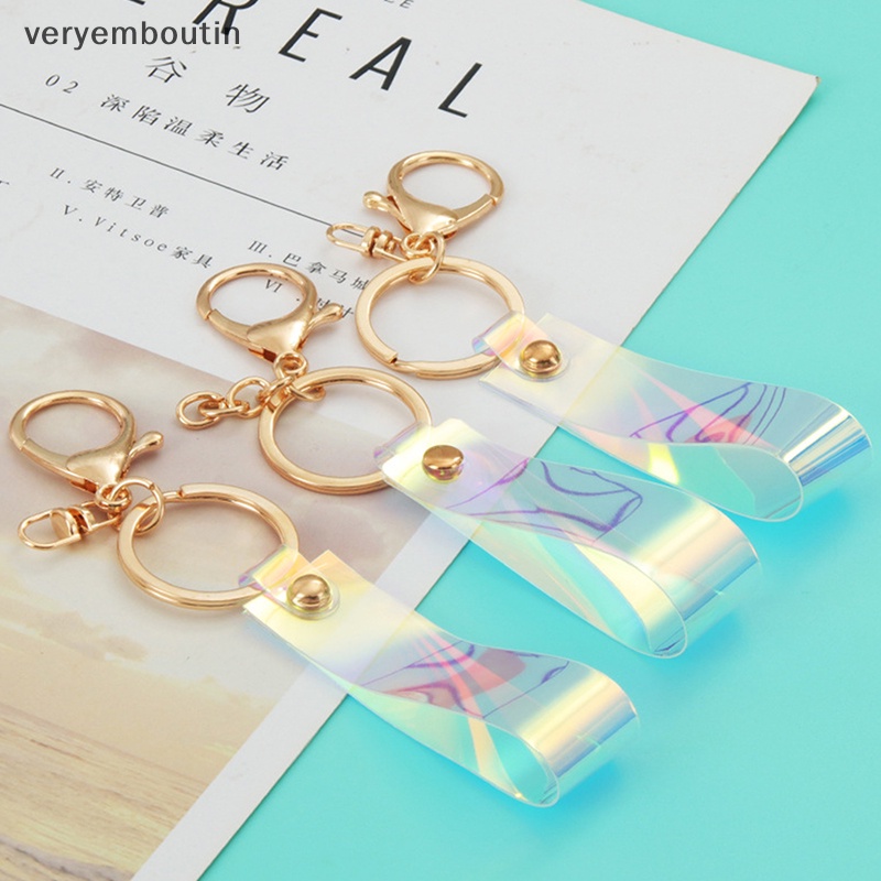 Móc Khóa Họa Tiết Laser Dễ Thương Kèm Dây Đeo Và Dây Đeo Cho Nữ