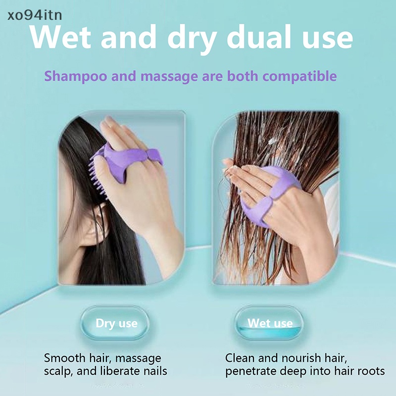 Lược Silicone Dùng Gội Đầu Mát Xa Da Đầu Tiện Dụng