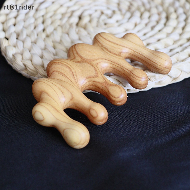 1 Lược Chải Tóc Mát Xa Da Đầu Bằng Gỗ Gụ Năm Răng Thưa Chống Tĩnh Điện