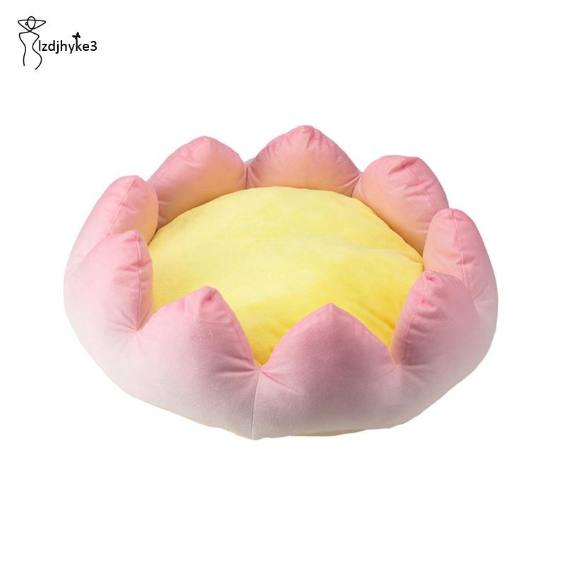 Giường Ngủ Hình Hoa Sen Chống Trượt Thoải Mái Giữ Ấm Mùa Hè Cho Thú Cưng