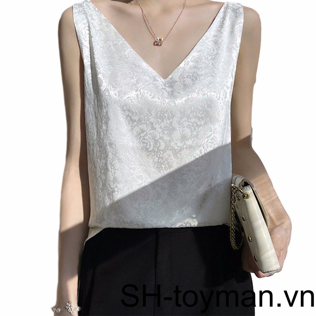 Áo Thun Không Tay Siêu Nhẹ Thoáng Khí Thời Trang Mùa Hè Quyến Rũ Cho Nữ