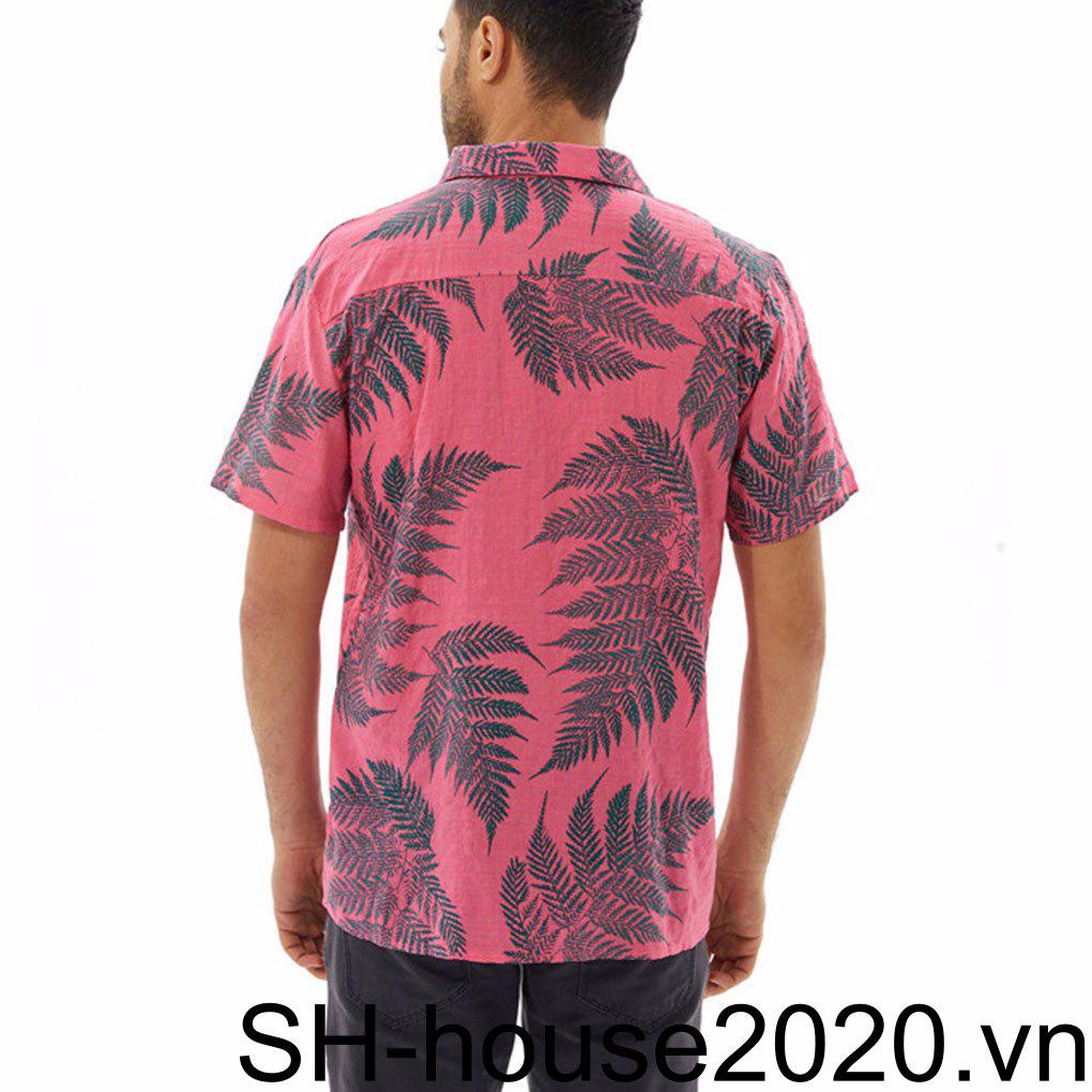 Áo Sơ Mi Tay Ngắn Thiết Kế Thoải Mái Thời Trang Đi Biển Cho Nam