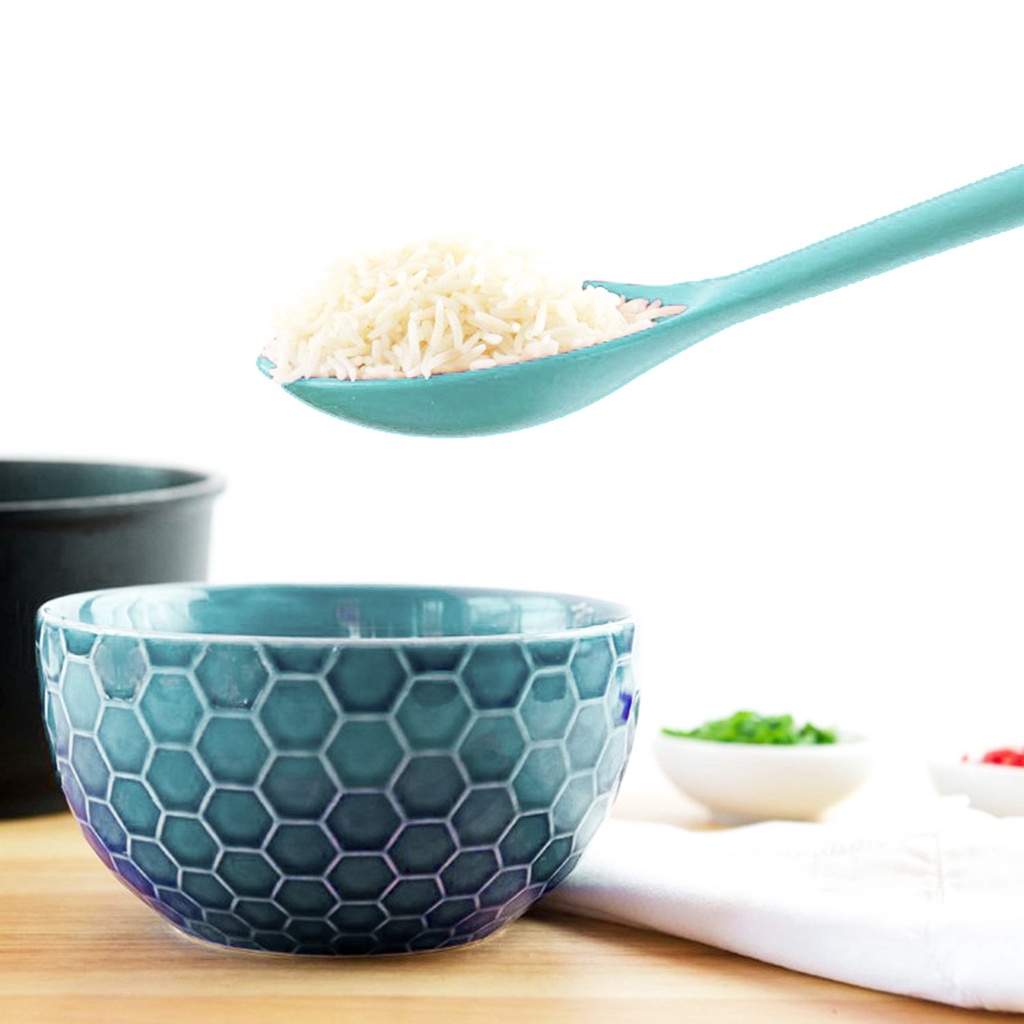 Muỗng Múc Canh Bằng Silicone Cán Dài Linh Hoạt Không Vỡ