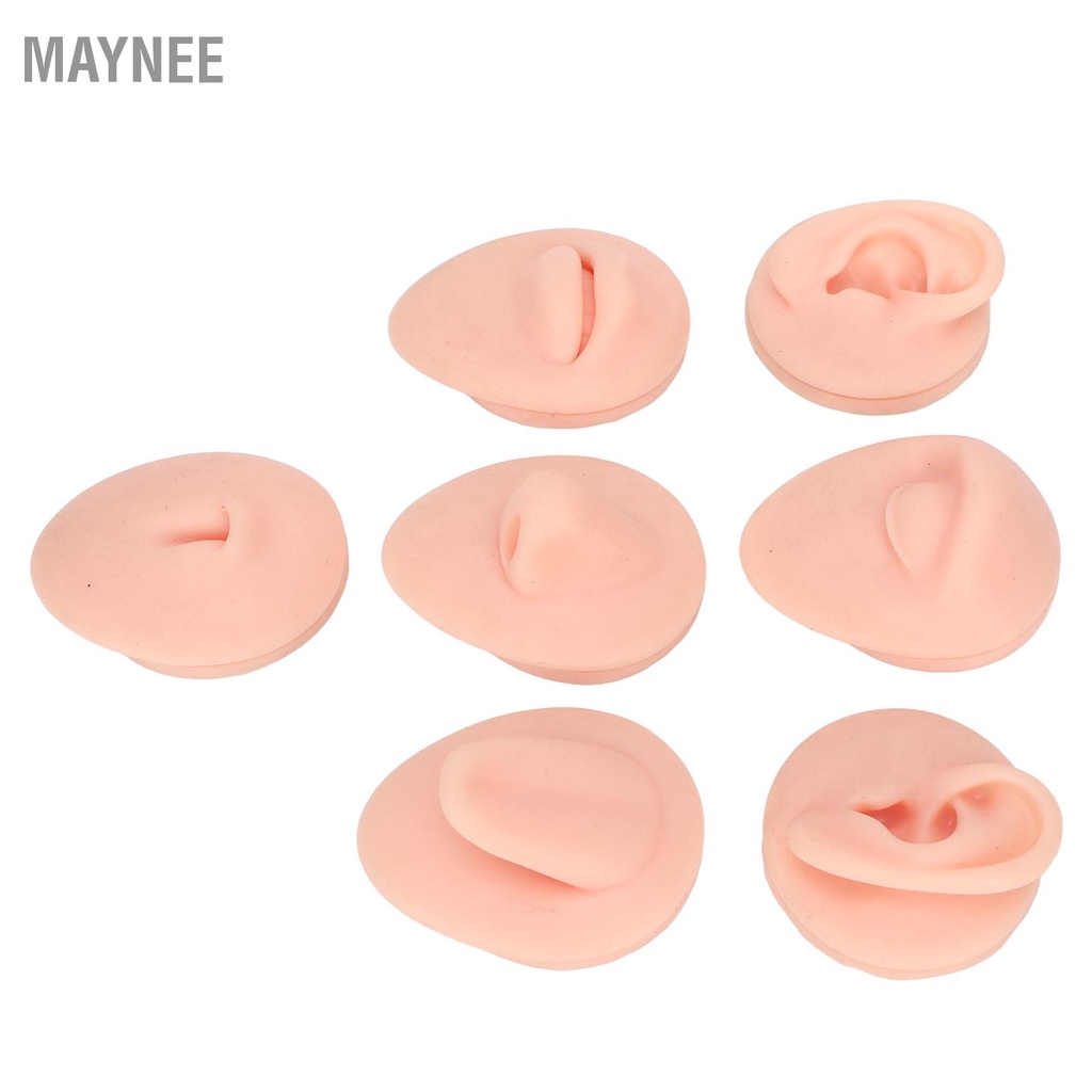 Maynee Phòng Thân Thực Hành Mô Hình Phỏng Silicone Tai Mắt Mũi Miệng Lưỡi Và Bụng Mẫu Cho Người Mới Khuyên snowa