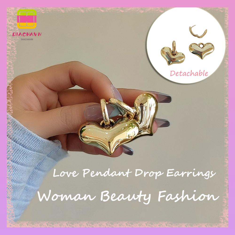 DIACHAVN Bông Tai Dáng Dài Phong Cách Gothic Ngọt Ngào Cho Nữ