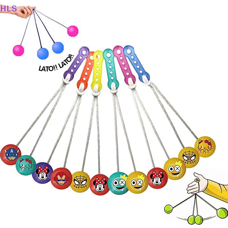 1 Cây Clackers Bằng Nhựa Mini Giảm Căng Thẳng Màu Sắc Ngẫu Nhiên Cho Bé