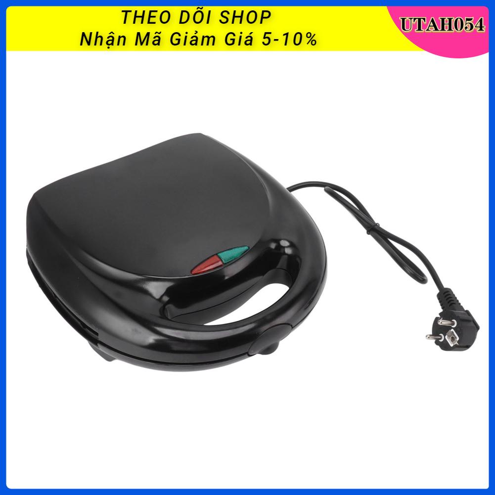 Utah054 HTM1 Máy Làm Bánh Waffle Bắp Chó Nóng Hai Mặt Xúc Xích Chân Vịt Chống Dính Phích Cắm Châu Âu 220V 750W