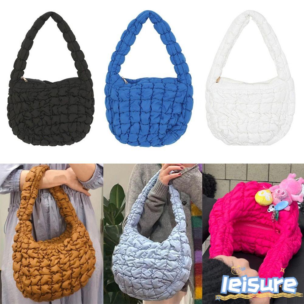 LEISURE Túi Xách Cotton Họa Tiết Sọc Caro Phong Cách Boho Cho Nữ