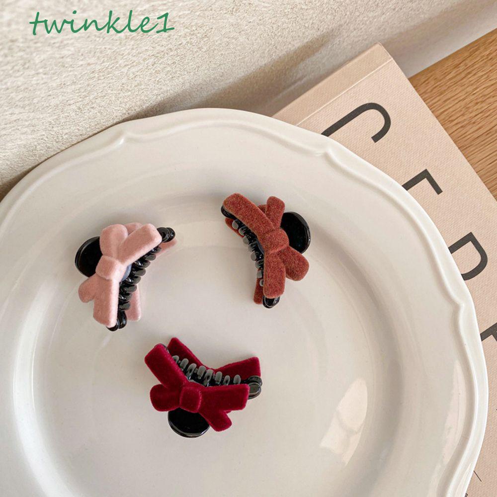 TWINKLE Kẹp Tóc Nơ Phong Cách Hàn Quốc Thời Trang Thu Đông Cho Bé Gái