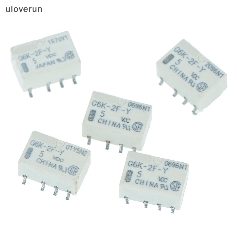 Uloverun 5 cái dc 5v smd g6k-2f-y rơ le tín hiệu 8pin cho omron relay vn