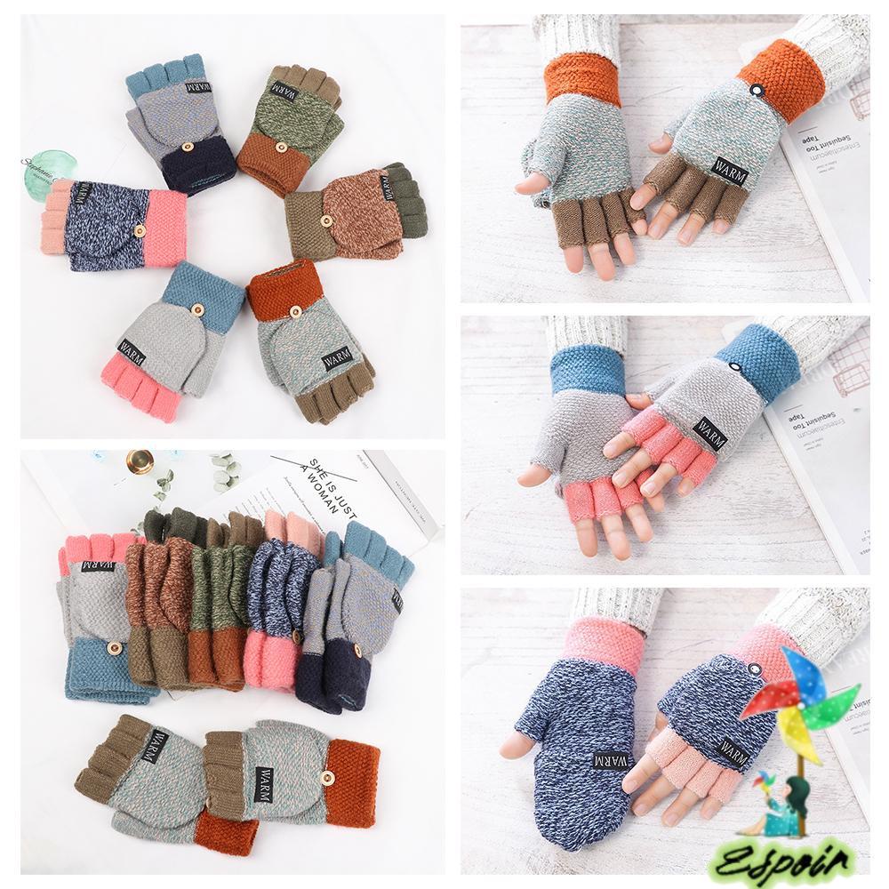 ESPO Găng Tay Len Hở Ngón Thời Trang Cho Nam Nữ