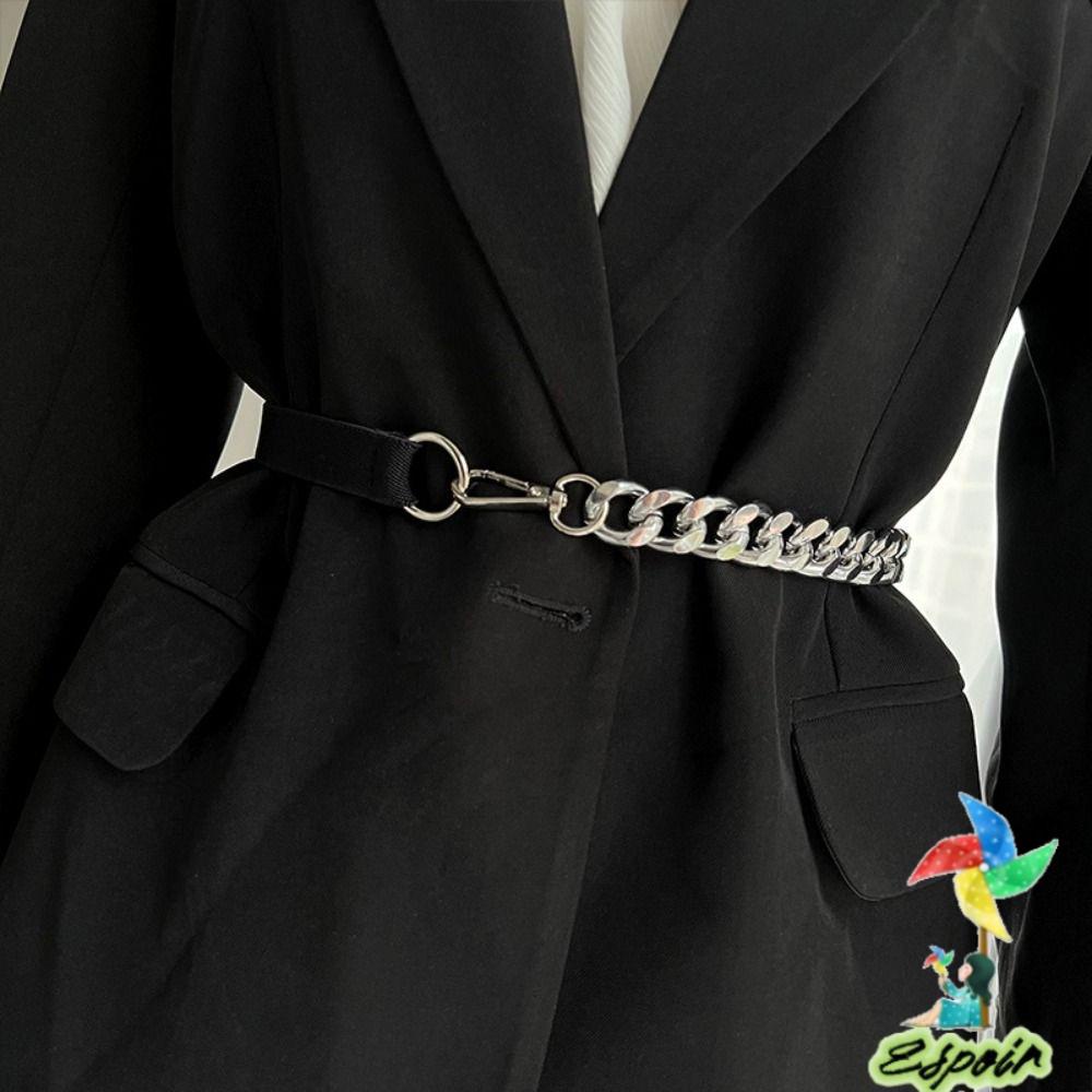 ESPO Thắt Lưng Dây Xích Màu Vàng Dáng Ôm Thời Trang Mùa Hè