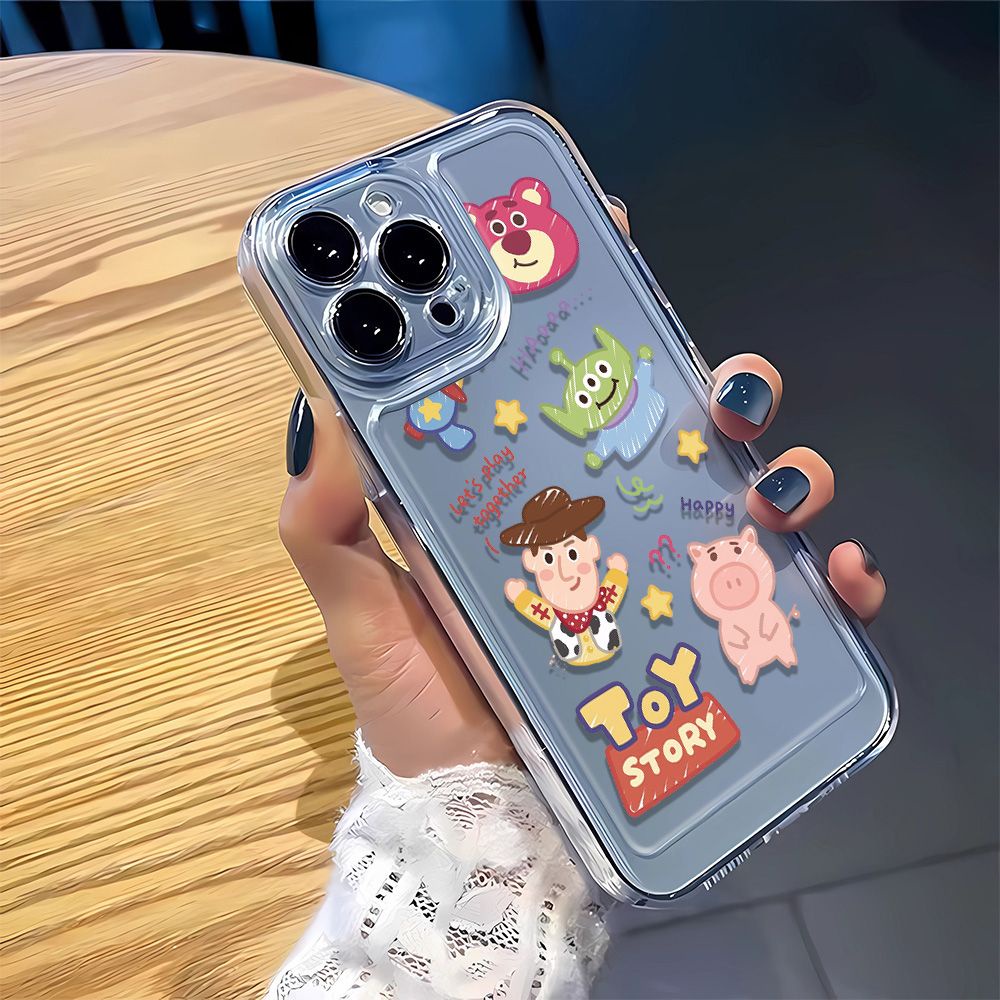 Ốp Điện Thoại Mềm Chống Sốc In Hình Gấu Dâu Tây 12 Kiểu Tùy Chọn Cho Iphone 14Promax 7 11 5Dc 8P 13