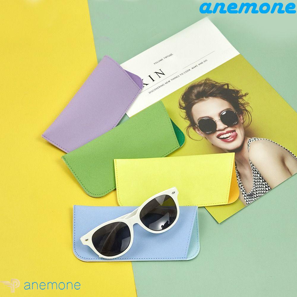 ANEMONE Hộp Đựng Mắt Kính Cầm Tay Bằng Da PU Mềm Chống Nước