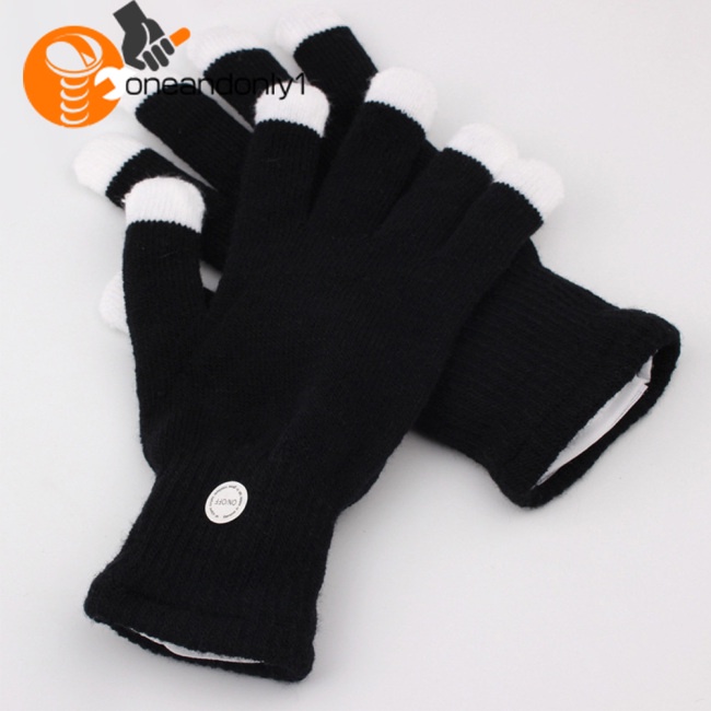 Găng Tay Đèn LED Nhiều Màu Đen Dùng Biểu Diễn Sân Khấu / Giáng Sinh