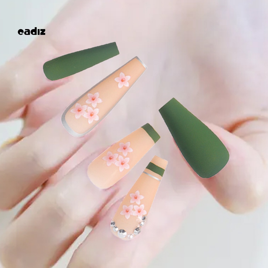 Bộ 24 Móng Tay Giả Bằng ABS Chống Nước Toàn Diện