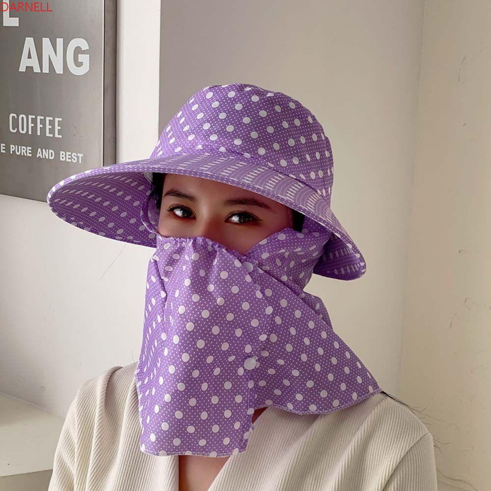 DARNELL Mũ Tai Bèo Chống Nắng Thoáng Khí Che Phủ Toàn Diện Thời Trang Mùa Hè Cho Mẹ Và Bé