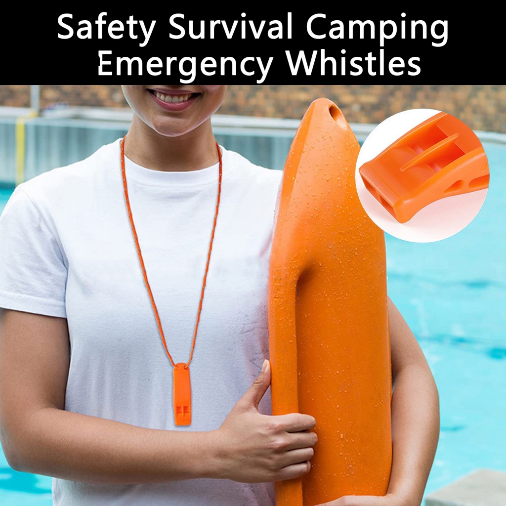 Set 6 Còi Thổi Khẩn Cấp Với Thiết Kế Cong Tiện Dụng Cho Hoạt Động Ngoài Trời