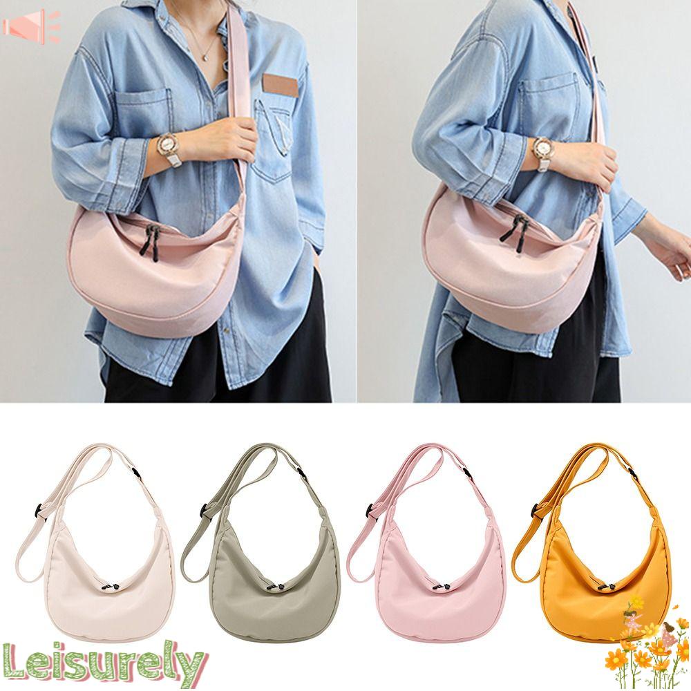 LEILY Túi Đeo Chéo Bằng Nylon Thiết Kế Nhỏ Gọn Giản Dị