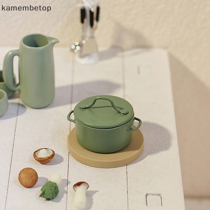 Mô Hình Nồi Nấu Súp Mini Tỉ Lệ 1: 12 Trang Trí Nhà Búp Bê