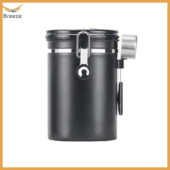 Hộp Đựng Cà Phê Kín Khí Với Van Một Chiều Co2 Bằng Thép Không Gỉ Kèm Thước Đo