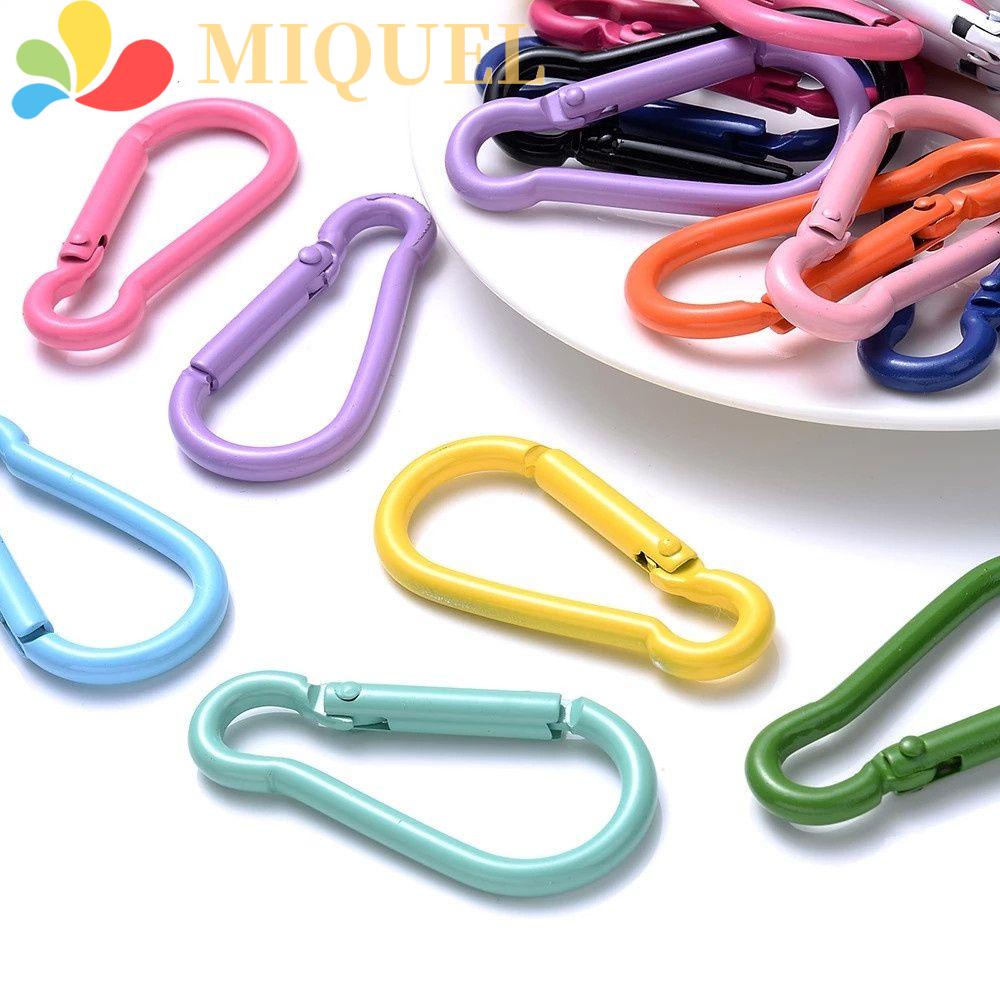 MIQUEL Móc Khóa Carabiner Bằng Kim Loại Nhiều Màu Sắc Dùng Làm Trang Sức / Móc Khóa Đa Năng