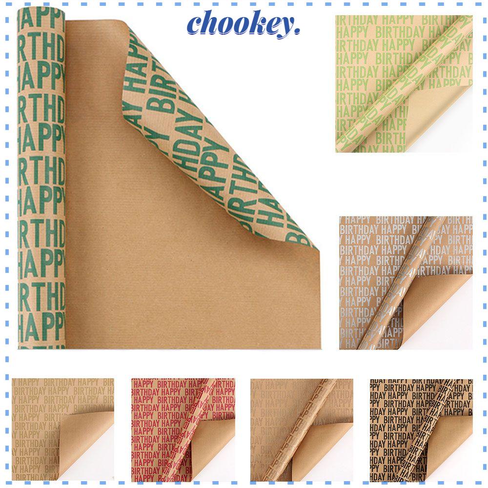 CHOOKEY Giấy Kraft Gói Quà Có Thể Tái Sử Dụng