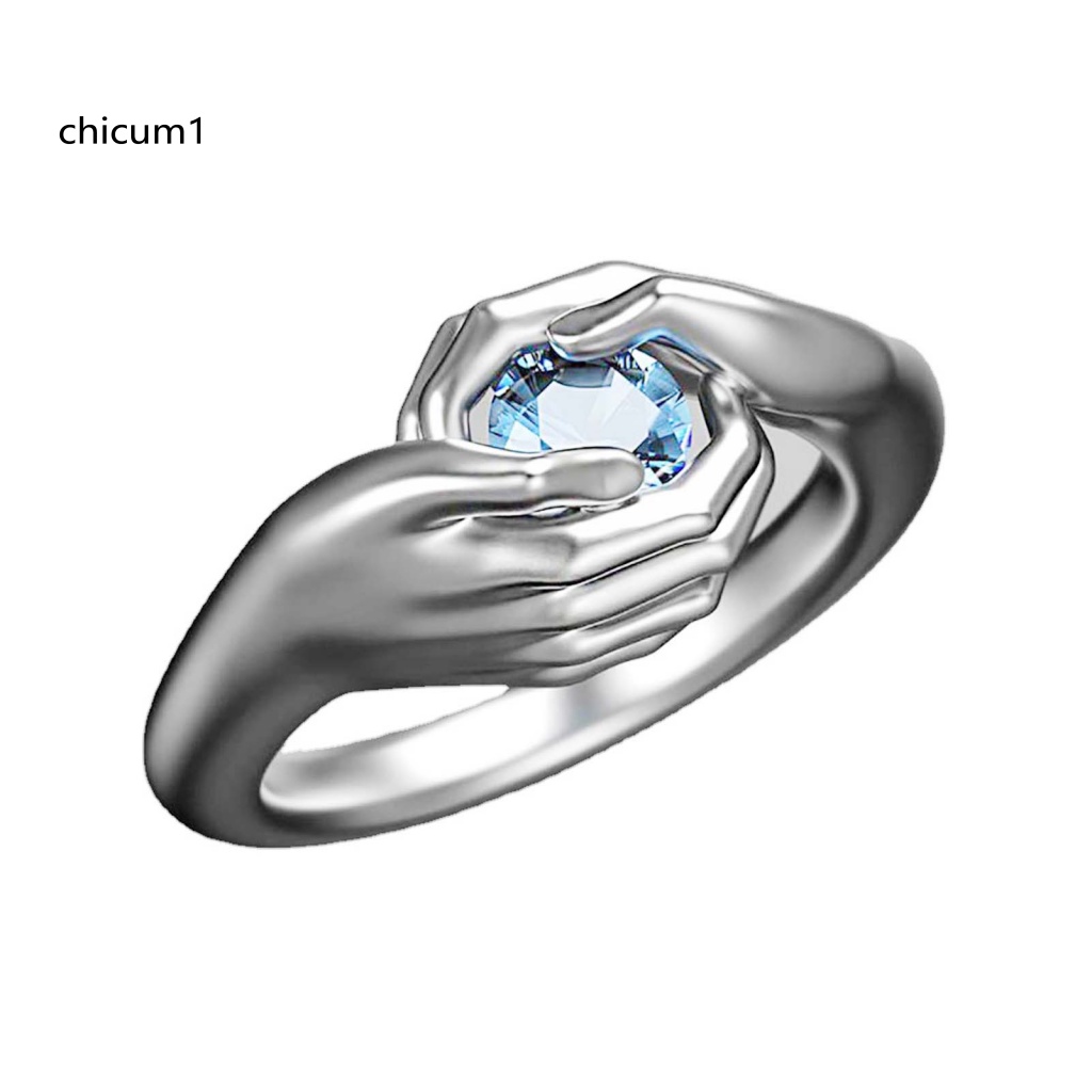 Nhẫn Hợp Kim Mạ Điện Đính Đá Zircon Ôm Sát Tôn Dáng Cho Nữ