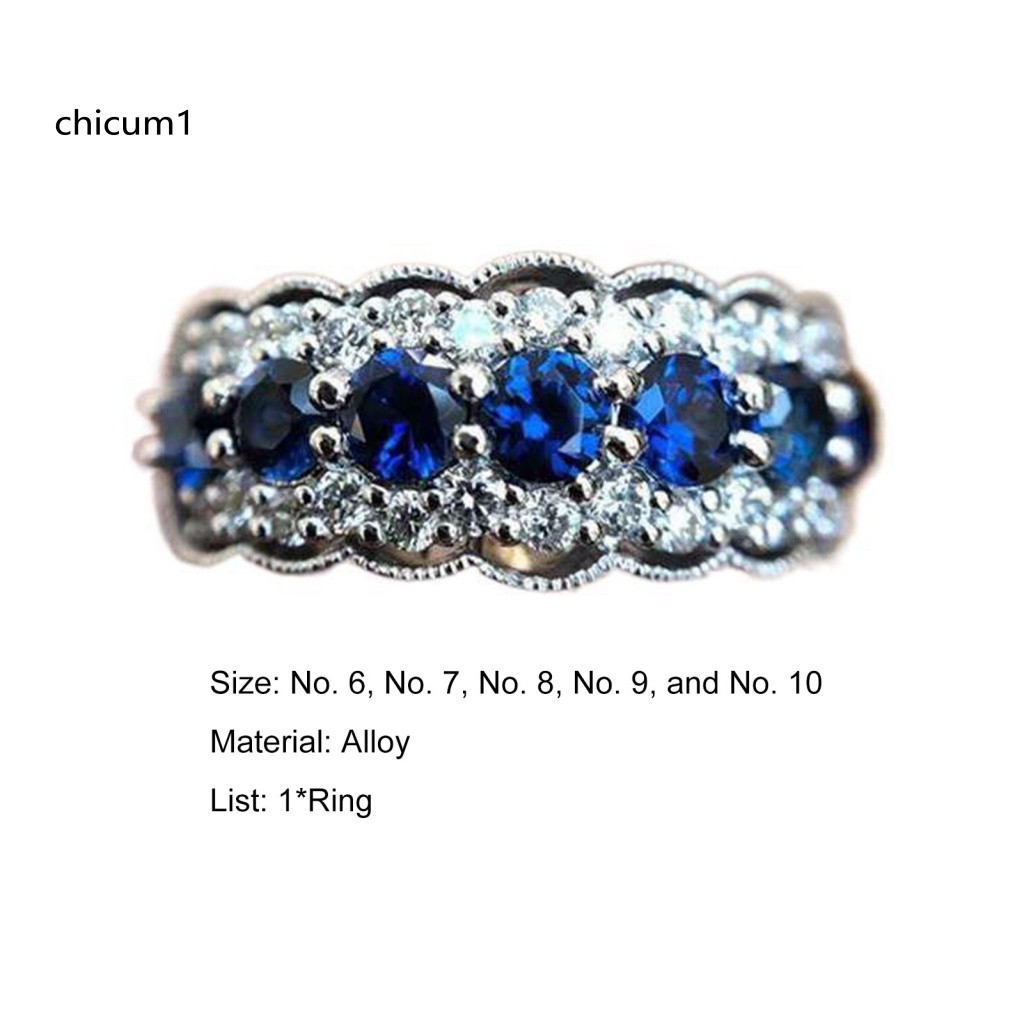 Nhẫn Đính Hôn Bằng Hợp Kim Cứng Chống Mòn Thời Trang Cho Nữ