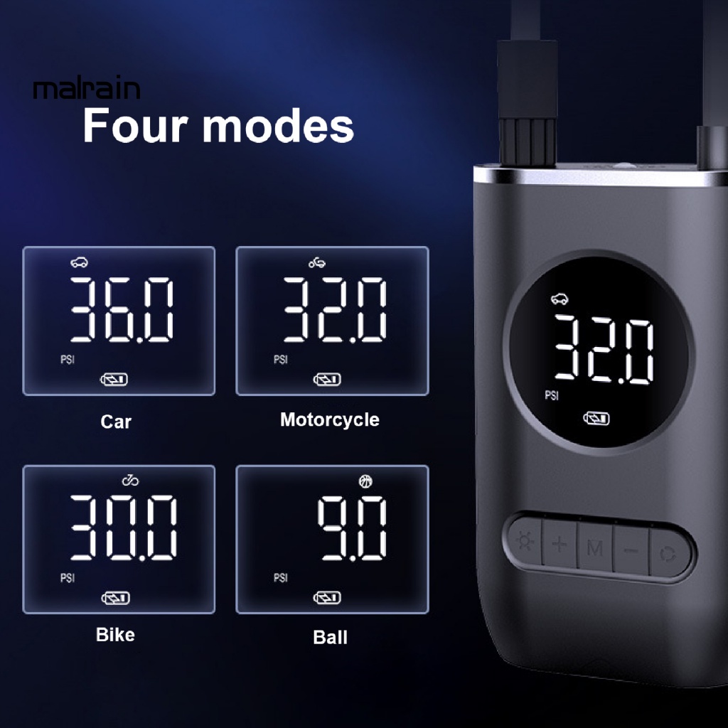 Máy Bơm Lốp Xe Hơi / Xe Máy Thông Minh Công Suất Cao Tiện Dụng