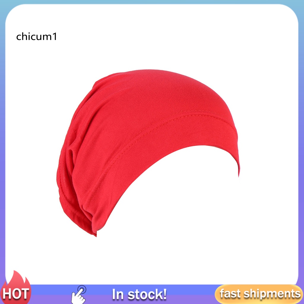 Mũ Turban Màu Trơn Co Giãn Thoáng Khí Thời Trang Cho Nữ