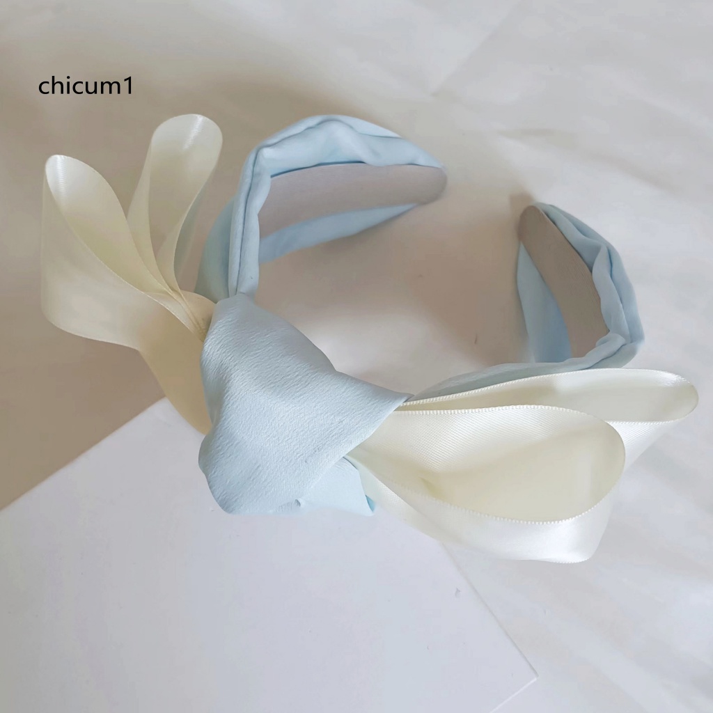 Băng Đô Nơ Bằng Vải Satin Chống Vỡ Thời Trang Thanh Lịch Dễ Phối Đồ Dành Cho Chụp Ảnh