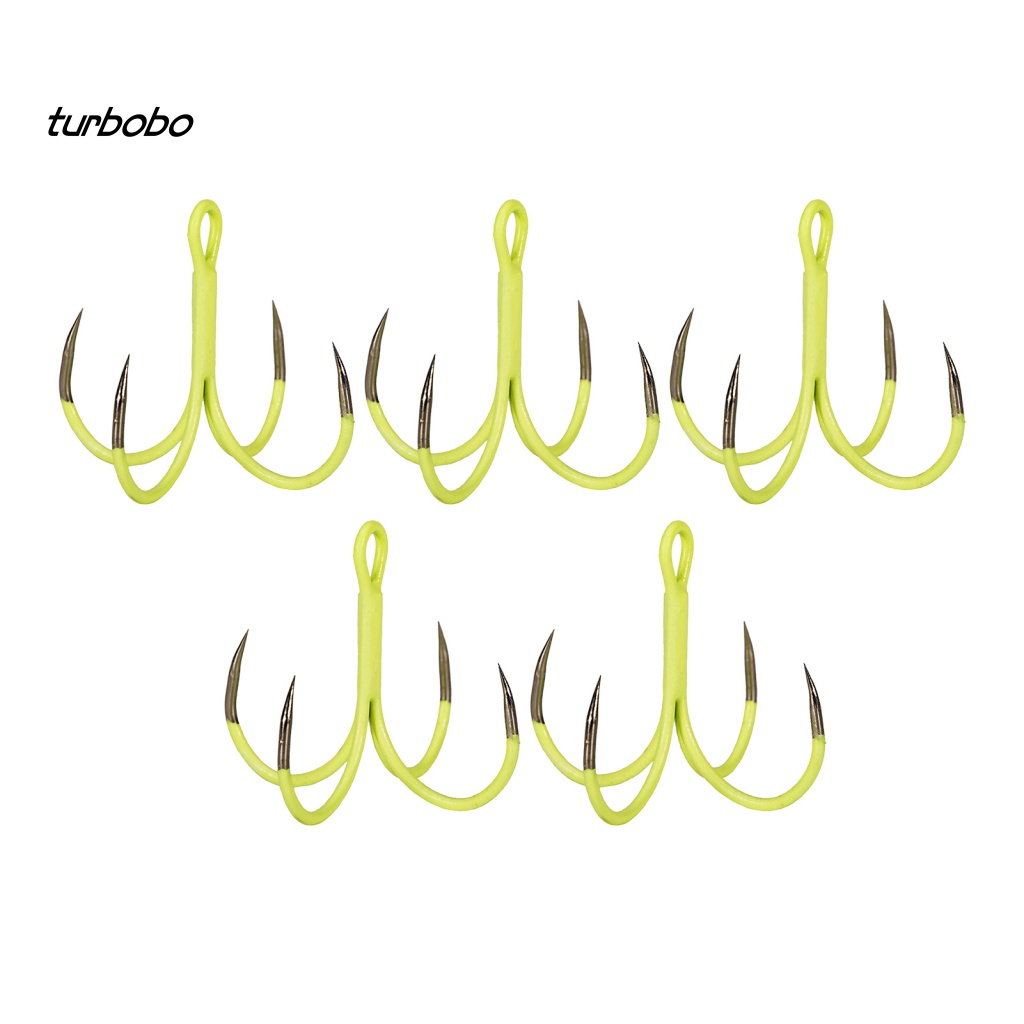 Hộp 5 Lưỡi Câu Cá Mini Bằng Thép Carbon Phát Quang