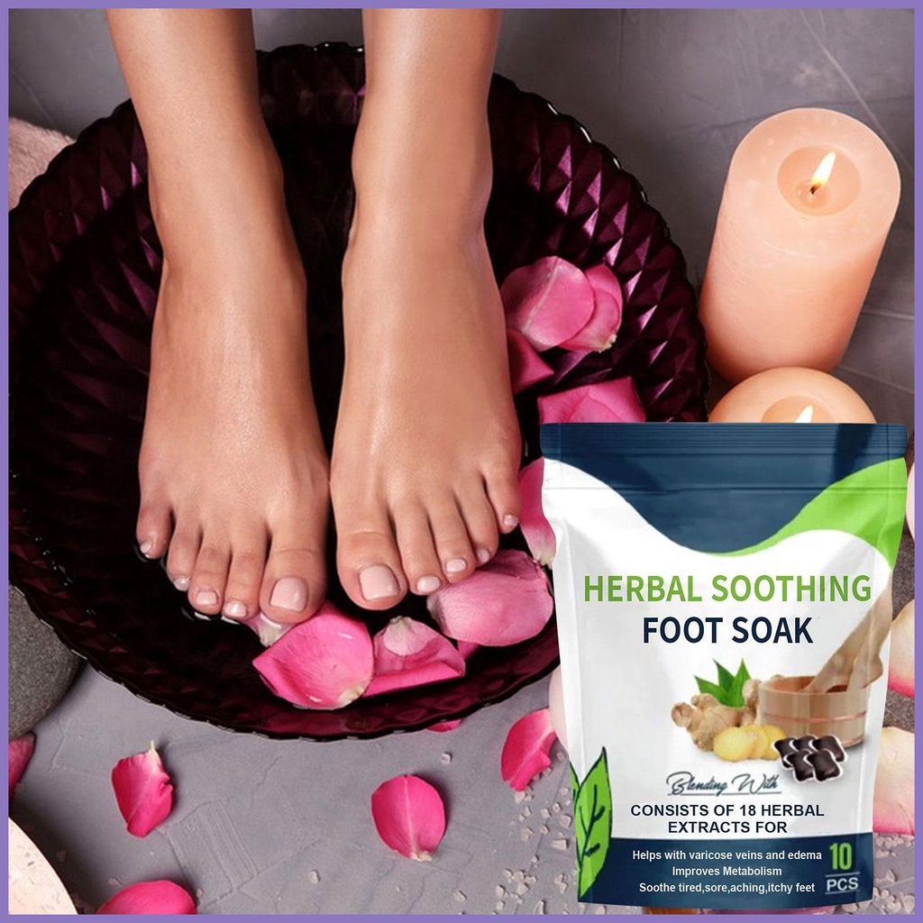 Set 10 Túi Ngâm Chân Thảo Dược Làm Mềm Và Giảm Đau Ngâm Chân Khônga2Vn