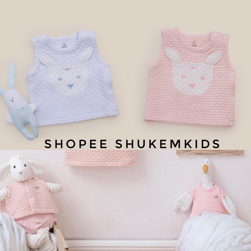 Áo gile Nous cài thẳng, cài cạnh thu đông cho bé