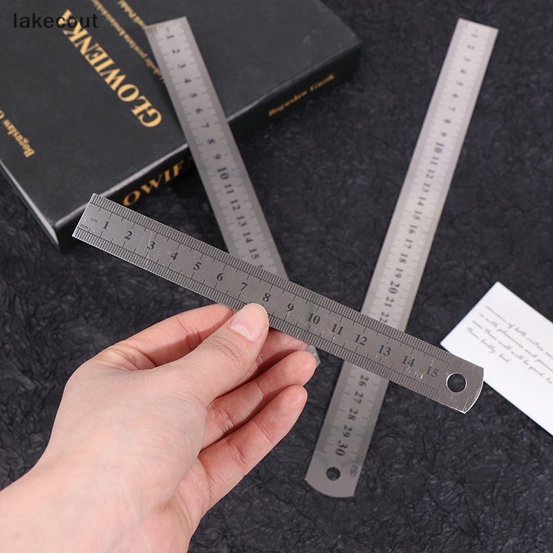 Set 3 Thước Đo Kỹ Thuật Bằng Thép Không Gỉ 15cm / 20cm / 30cm