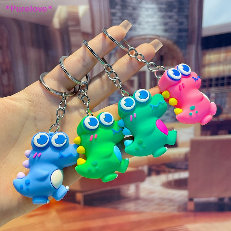 Móc Khóa Hình Khủng Long Mắt To Dễ Thương Mới