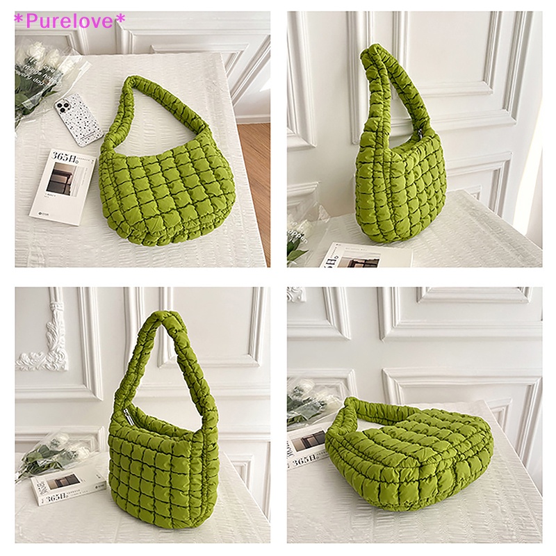 1 Túi Bong Bóng Xếp Ly Đeo Vai Sức Chứa Lớn Dành Cho Nữ Mới