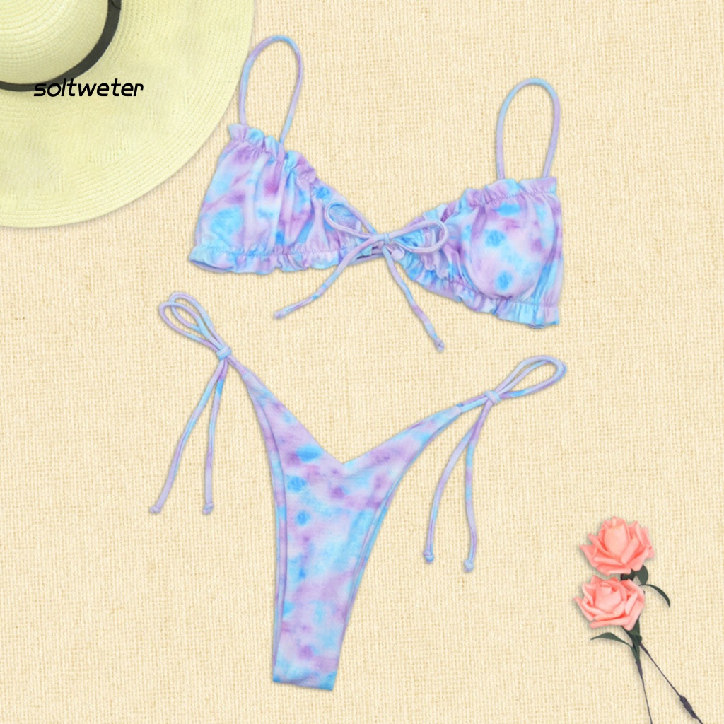 Bộ Bikini 2 Mảnh Có Mút Đệm Họa Tiết Da Báo Quyến Rũ Cho Nữ